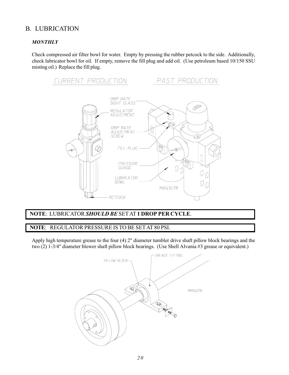 B. lubrication | ADC AD-410 User Manual | Page 24 / 118