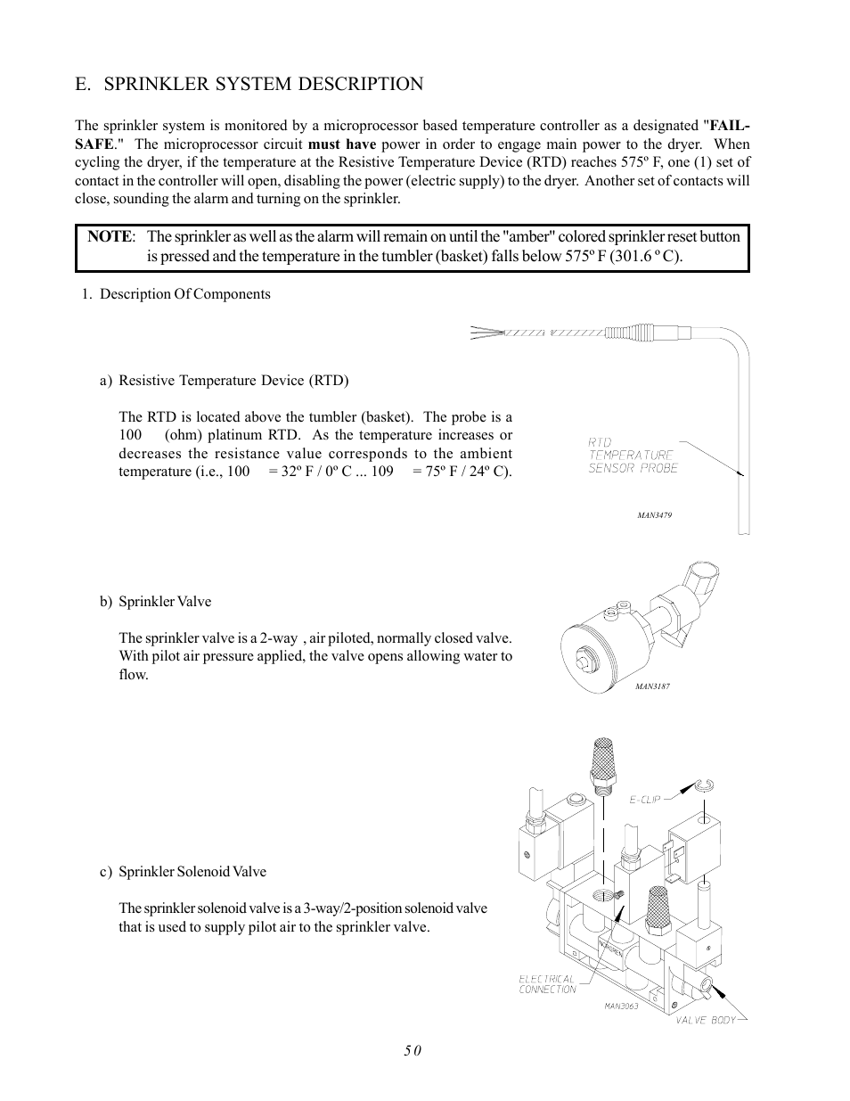 E. sprinkler system description | ADC AD-410 User Manual | Page 54 / 118