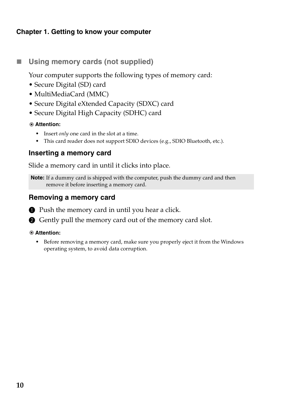 Lenovo B4400 Notebook User Manual | Page 14 / 50