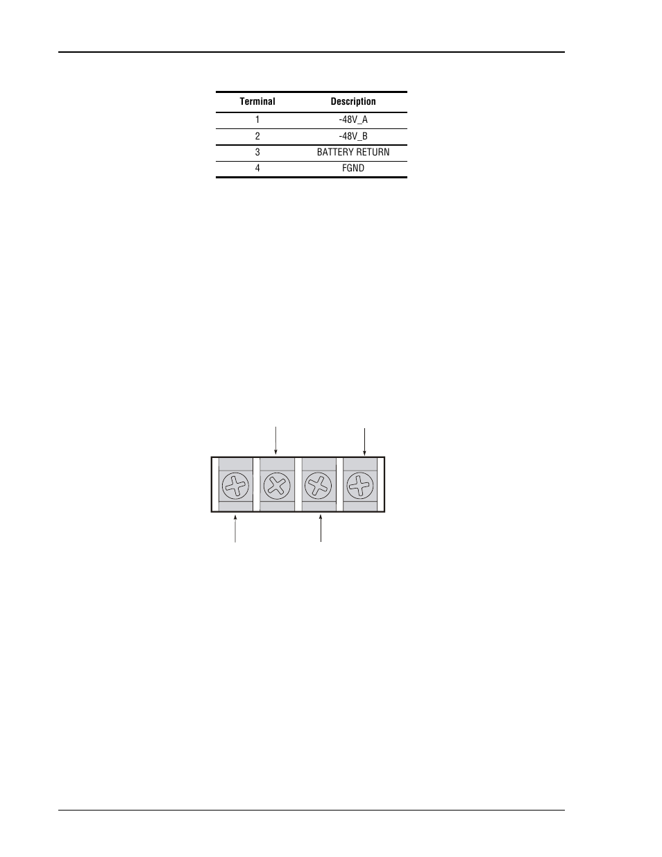 Installing communication wiring, Connect -48 vdc and frame grounds to tb1, Terminal block (tb1) | Nstalling, Ommunication, Iring | ADC HRM-238 L1 User Manual | Page 14 / 26