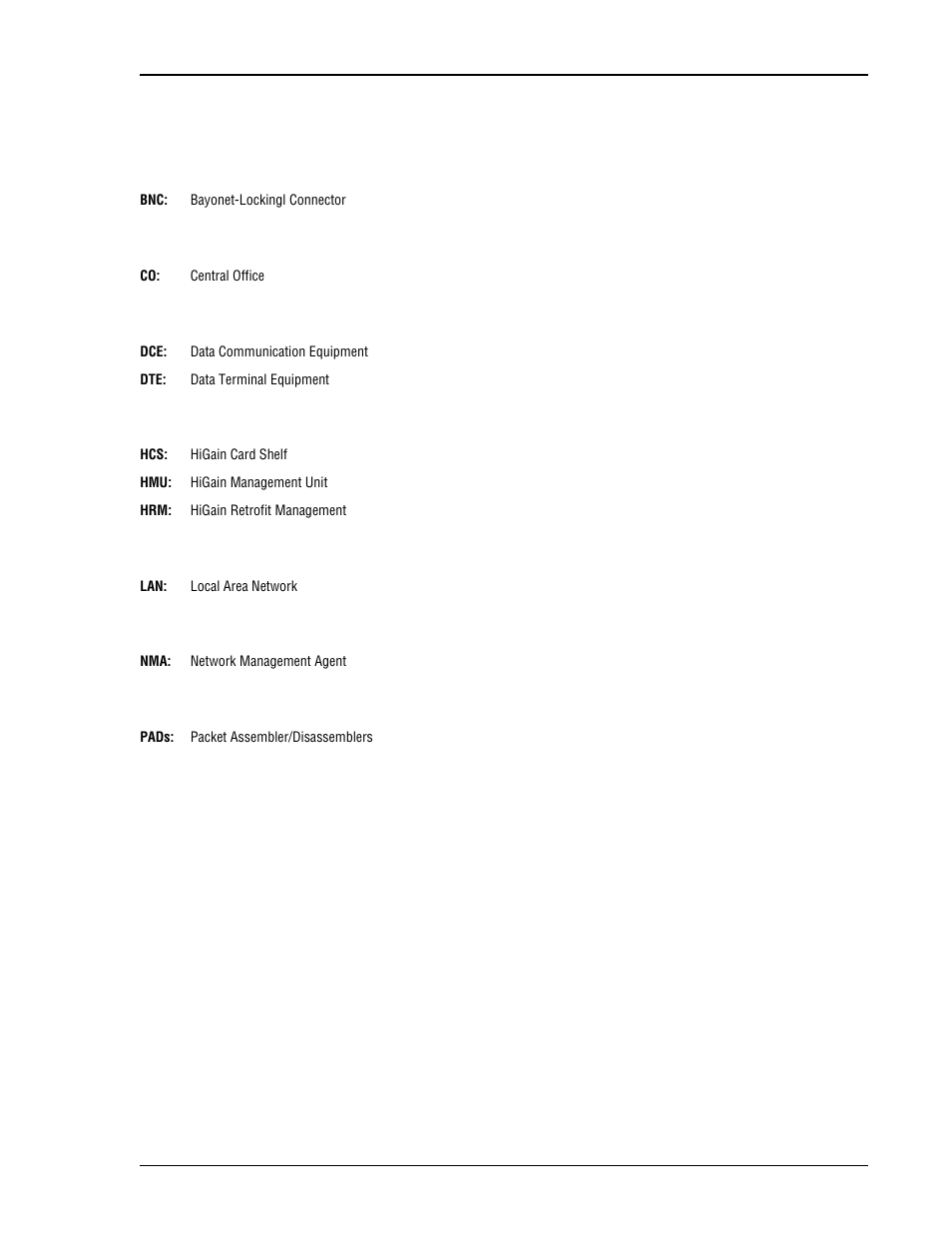 Appendix c - abbreviations, C - a, Ppendix | Bbreviations | ADC HRM-238 L1 User Manual | Page 23 / 26