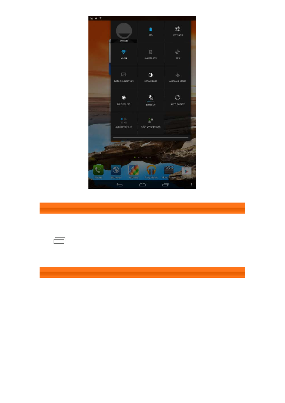 Recent apps, Applications management | Lenovo A7-40 Tablet User Manual | Page 8 / 29