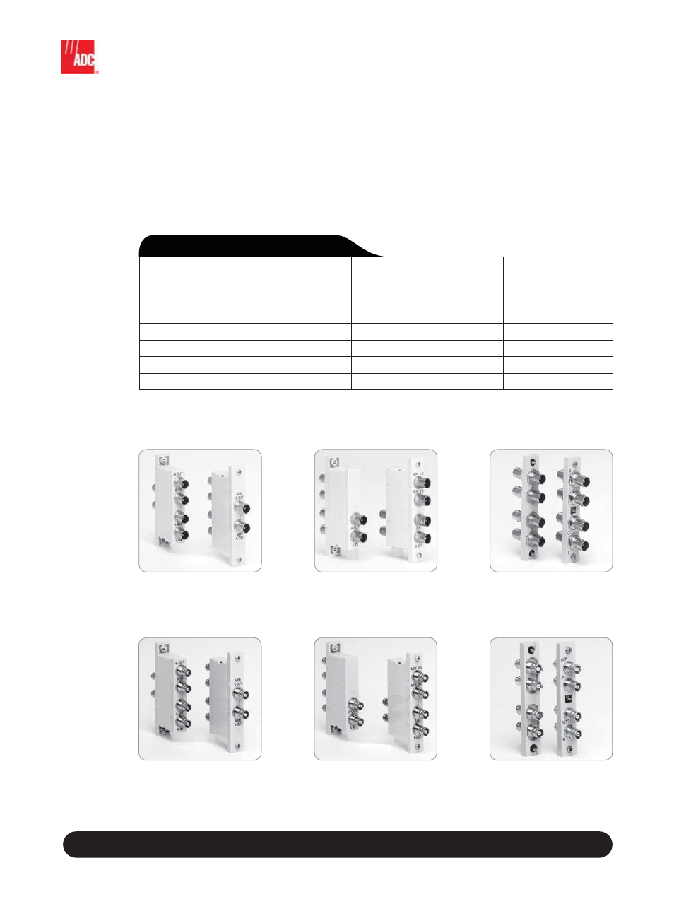 Digital monitor module system, 75 ohm interconnect, Modules | ADC 75 Ohm Interconnect User Manual | Page 4 / 8