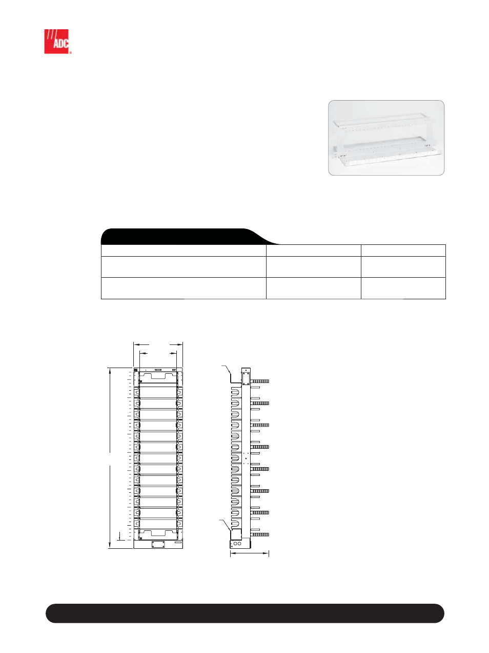 Digital monitor module system, 75 ohm interconnect, Standard configuration | Features | ADC 75 Ohm Interconnect User Manual | Page 5 / 8