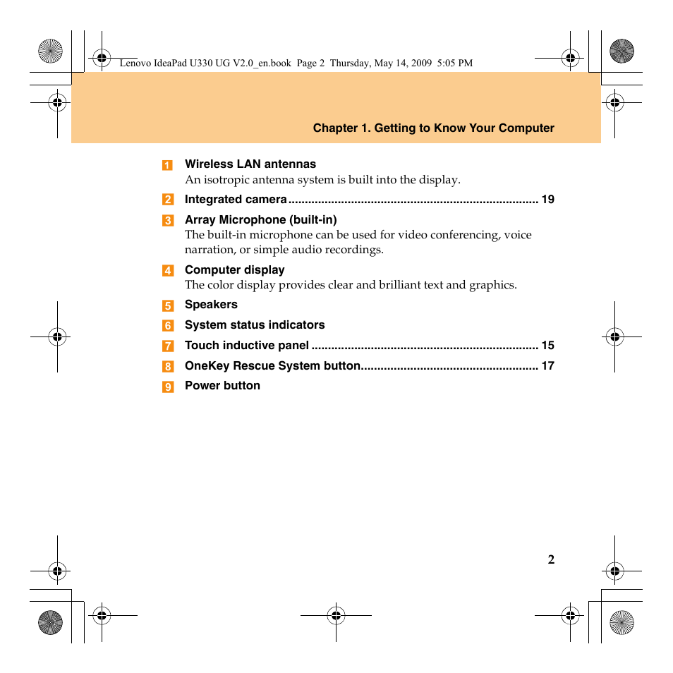 Lenovo IdeaPad U330 User Manual | Page 11 / 135