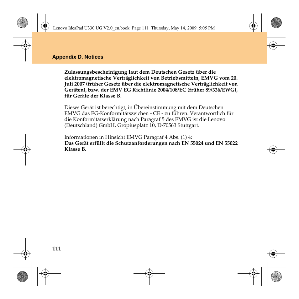 Lenovo IdeaPad U330 User Manual | Page 120 / 135