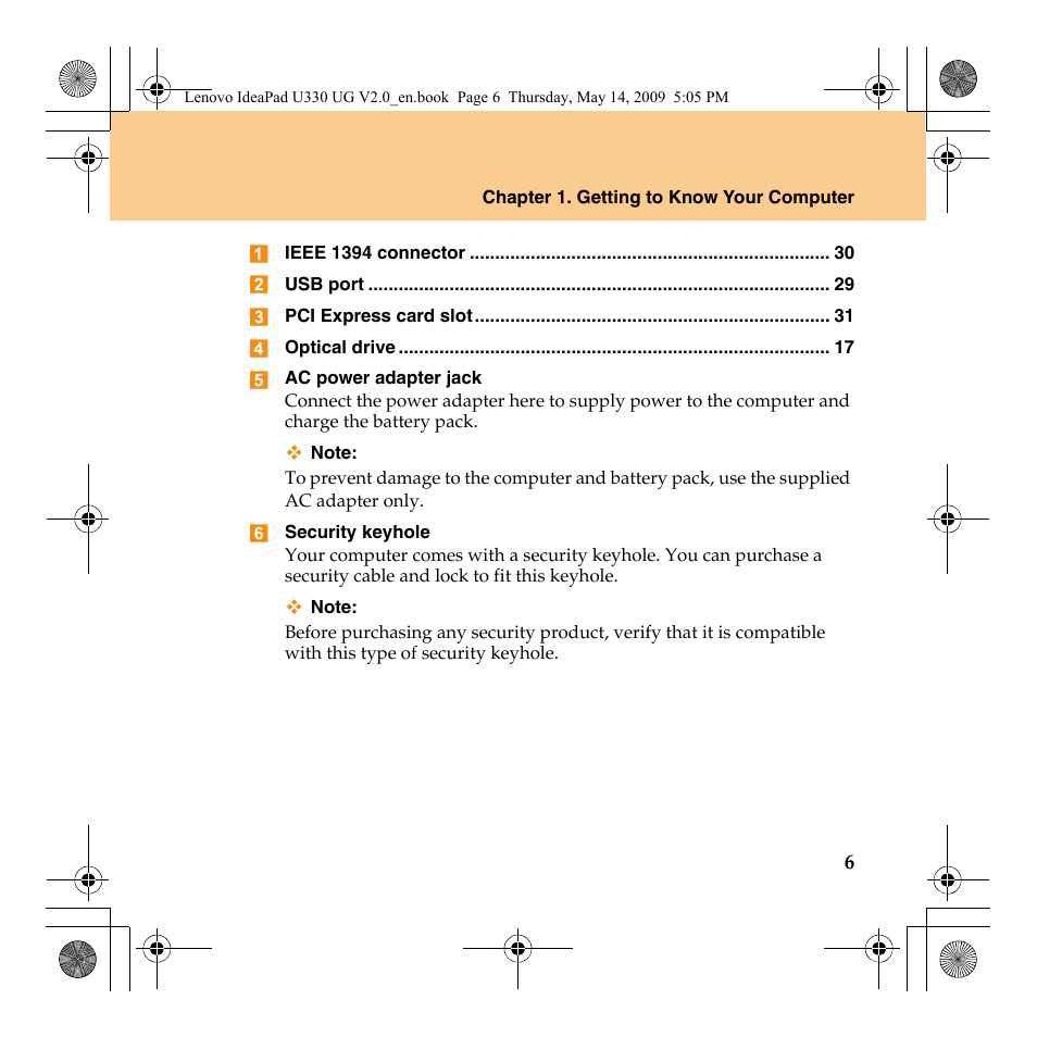 Lenovo IdeaPad U330 User Manual | Page 15 / 135