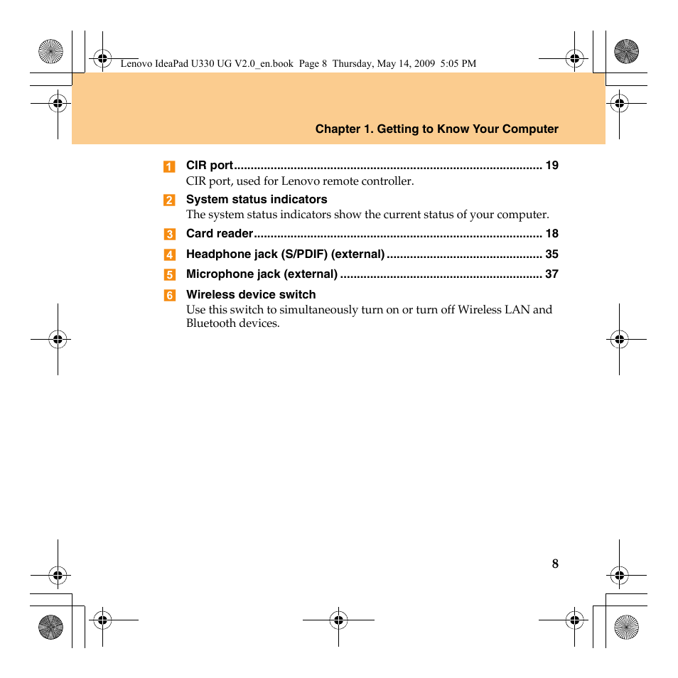 Lenovo IdeaPad U330 User Manual | Page 17 / 135