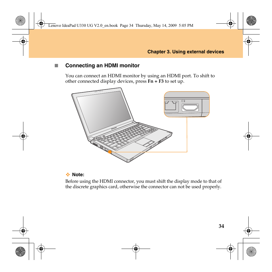 Lenovo IdeaPad U330 User Manual | Page 43 / 135