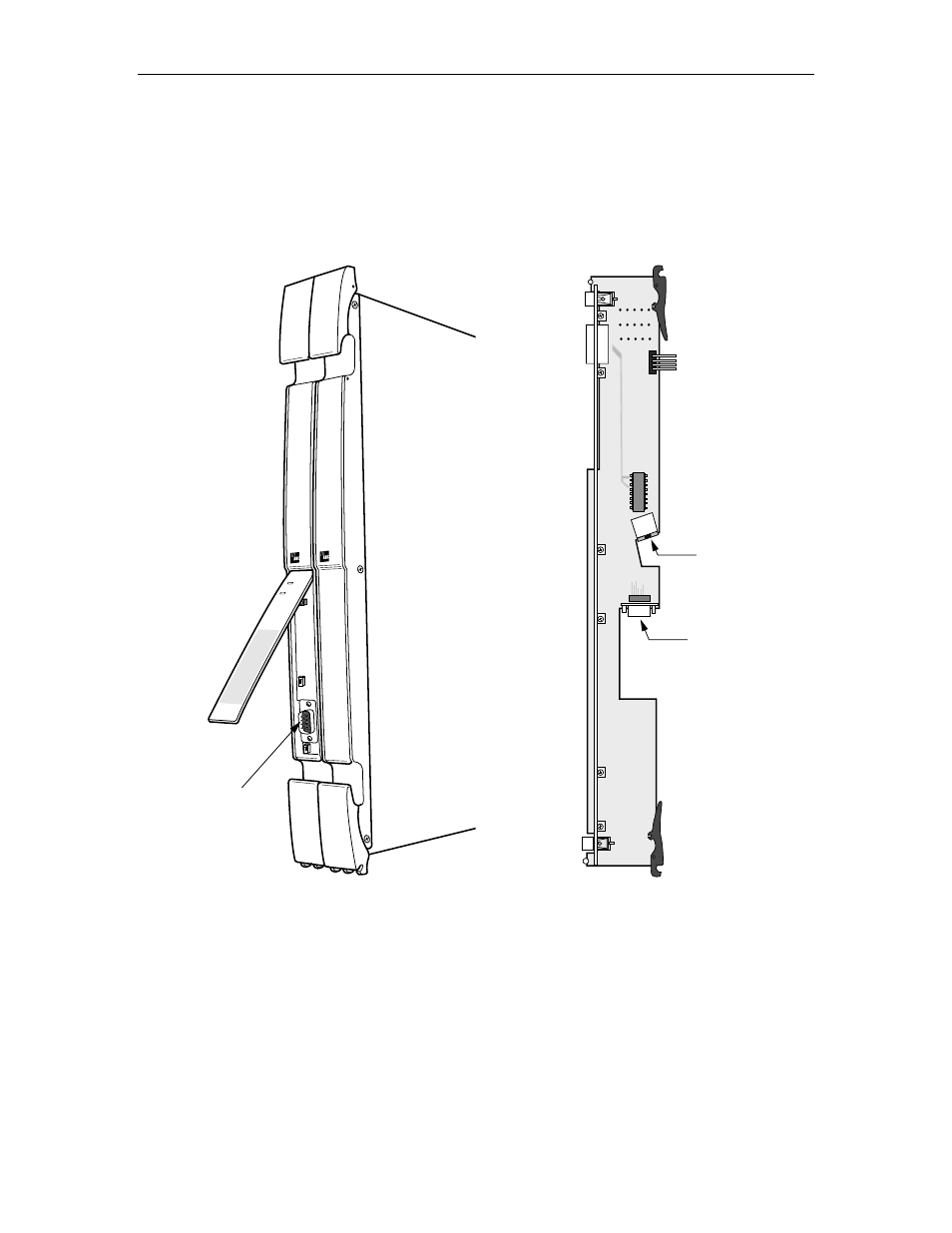 A. nmic rs232 interface, B. nmic eim rj45 ethernet interface | ADC Release 3.1 User Manual | Page 20 / 489