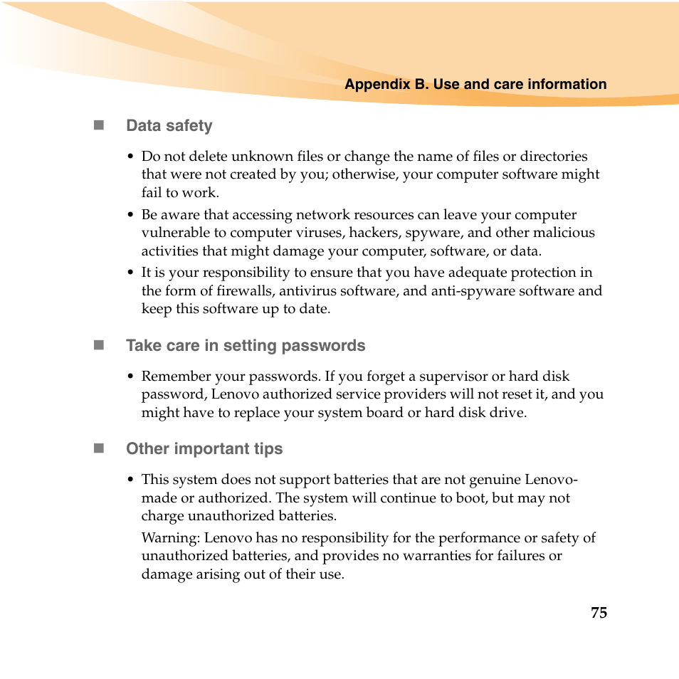 Lenovo IdeaPad U165 User Manual | Page 89 / 143