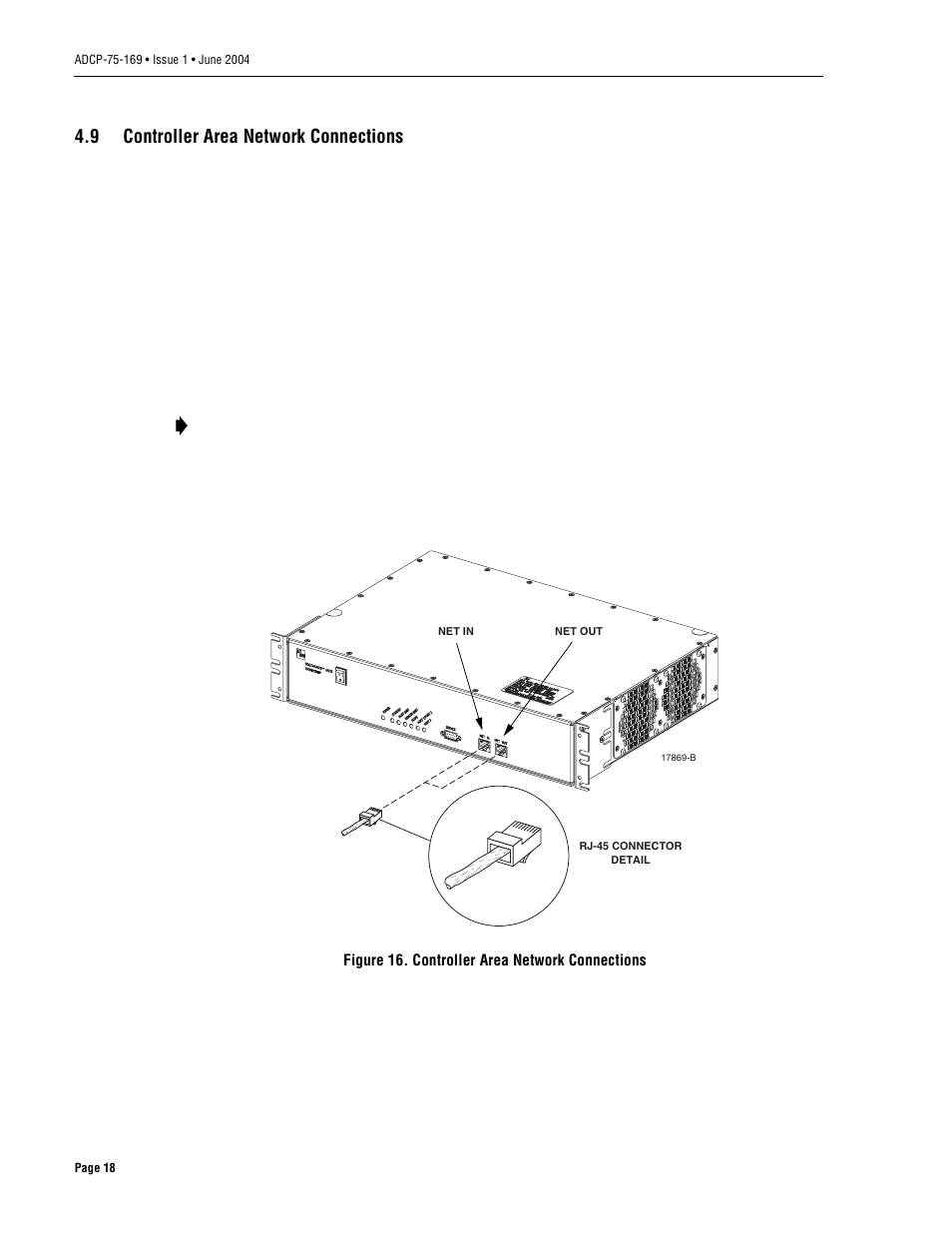 9 controller area network connections, Controller area network connections | ADC 19717-A User Manual | Page 26 / 32