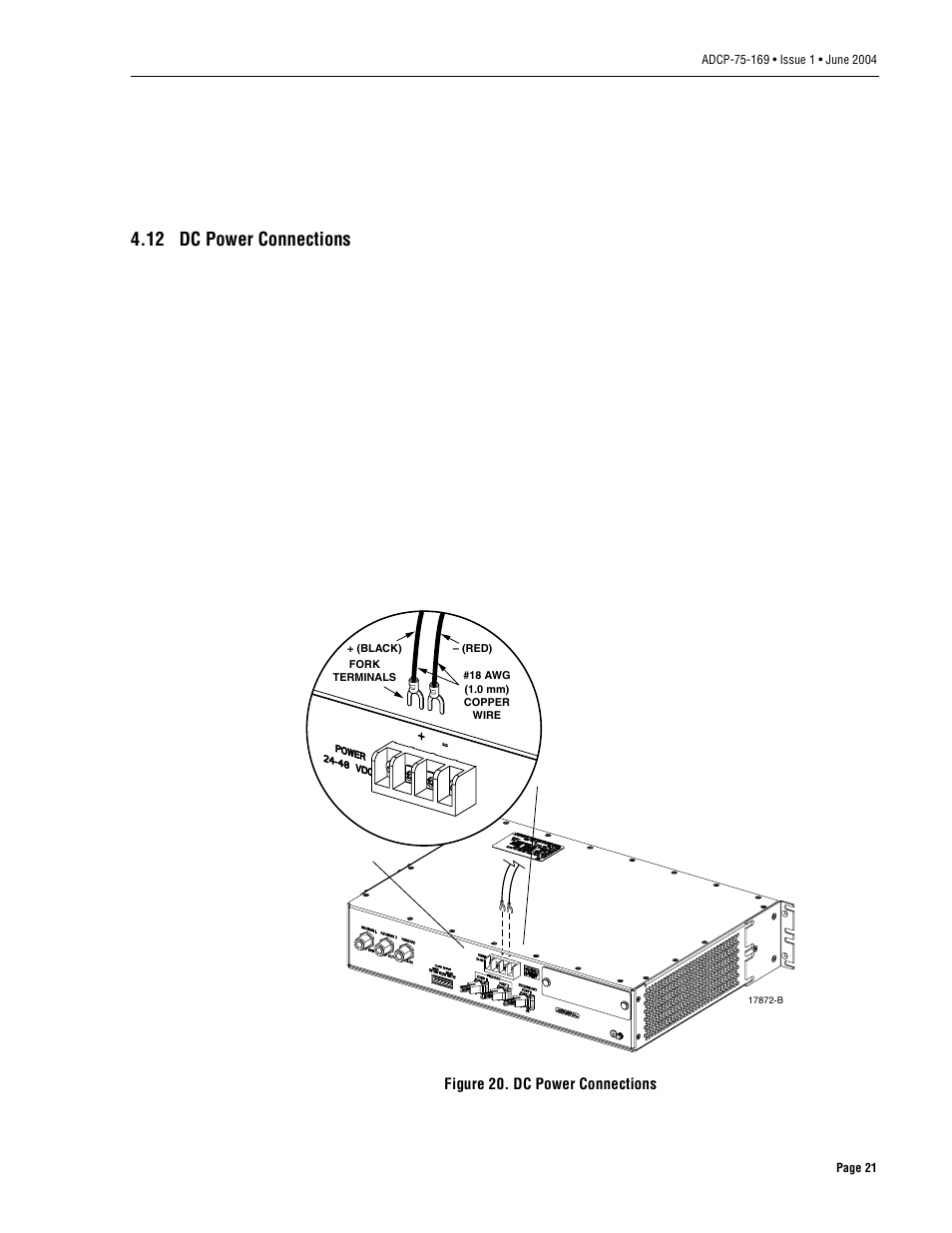 12 dc power connections | ADC 19717-A User Manual | Page 29 / 32