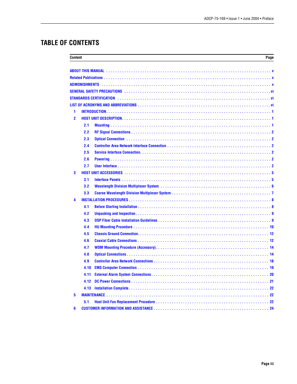 ADC 19717-A User Manual | Page 3 / 32
