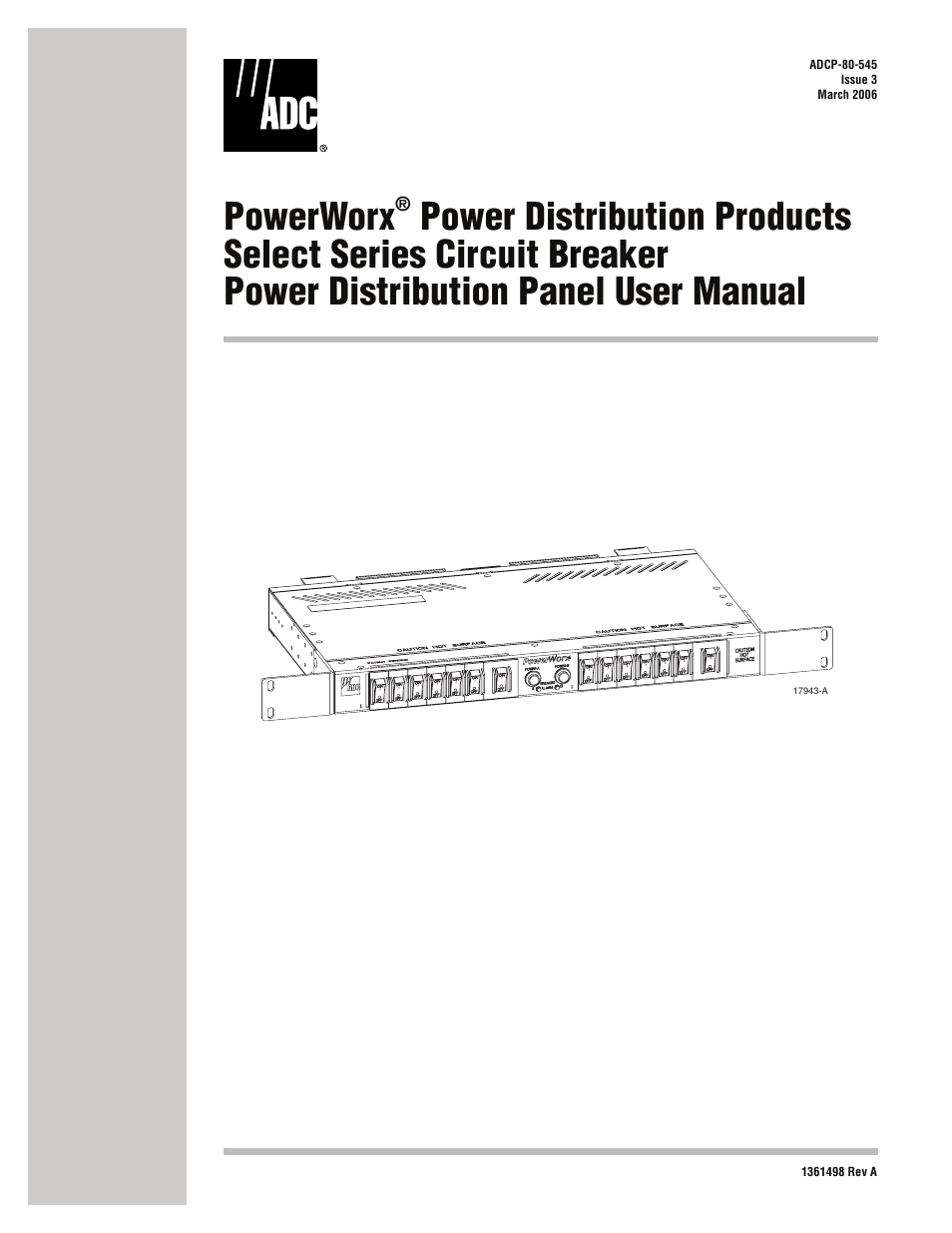 ADC PowerWorx Power Distribution Products User Manual | 36 pages