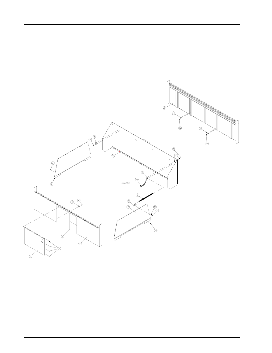 Guard panel assemblies, Way tilt | ADC AD-310 User Manual | Page 104 / 108