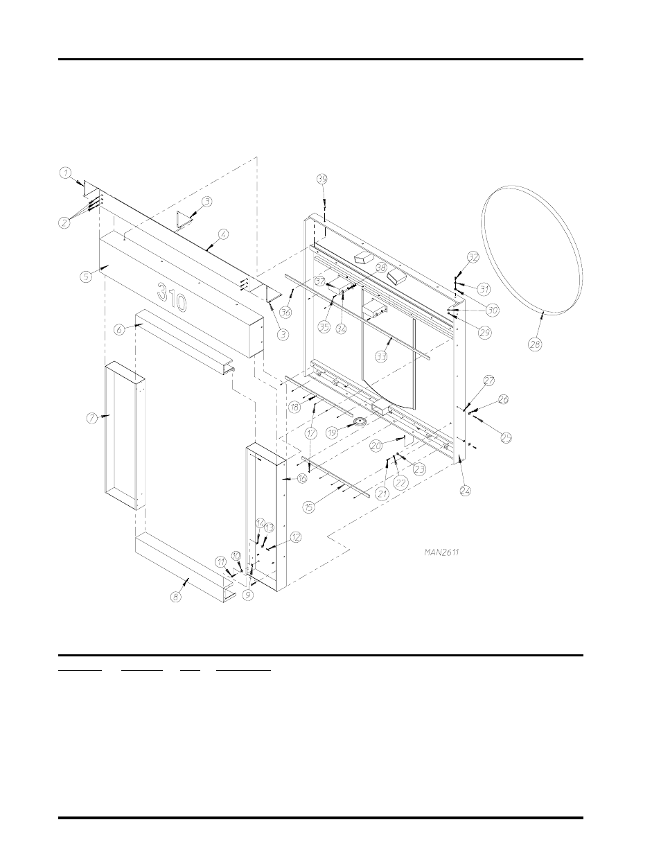Rear panel assembly, 2 automatic doors , 11 | ADC AD-310 User Manual | Page 12 / 108