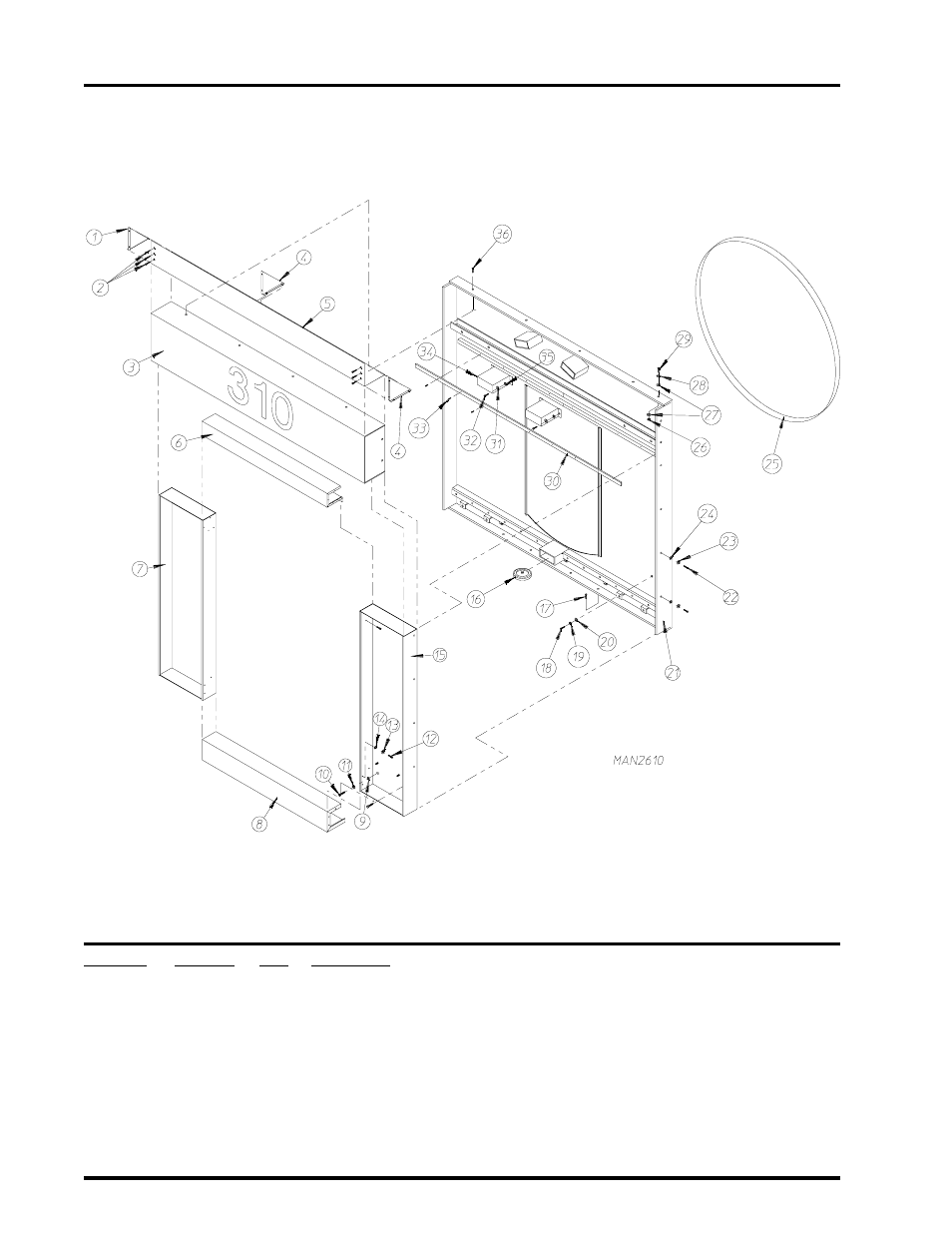 Rear panel assembly, 2 manual doors , 13 | ADC AD-310 User Manual | Page 14 / 108