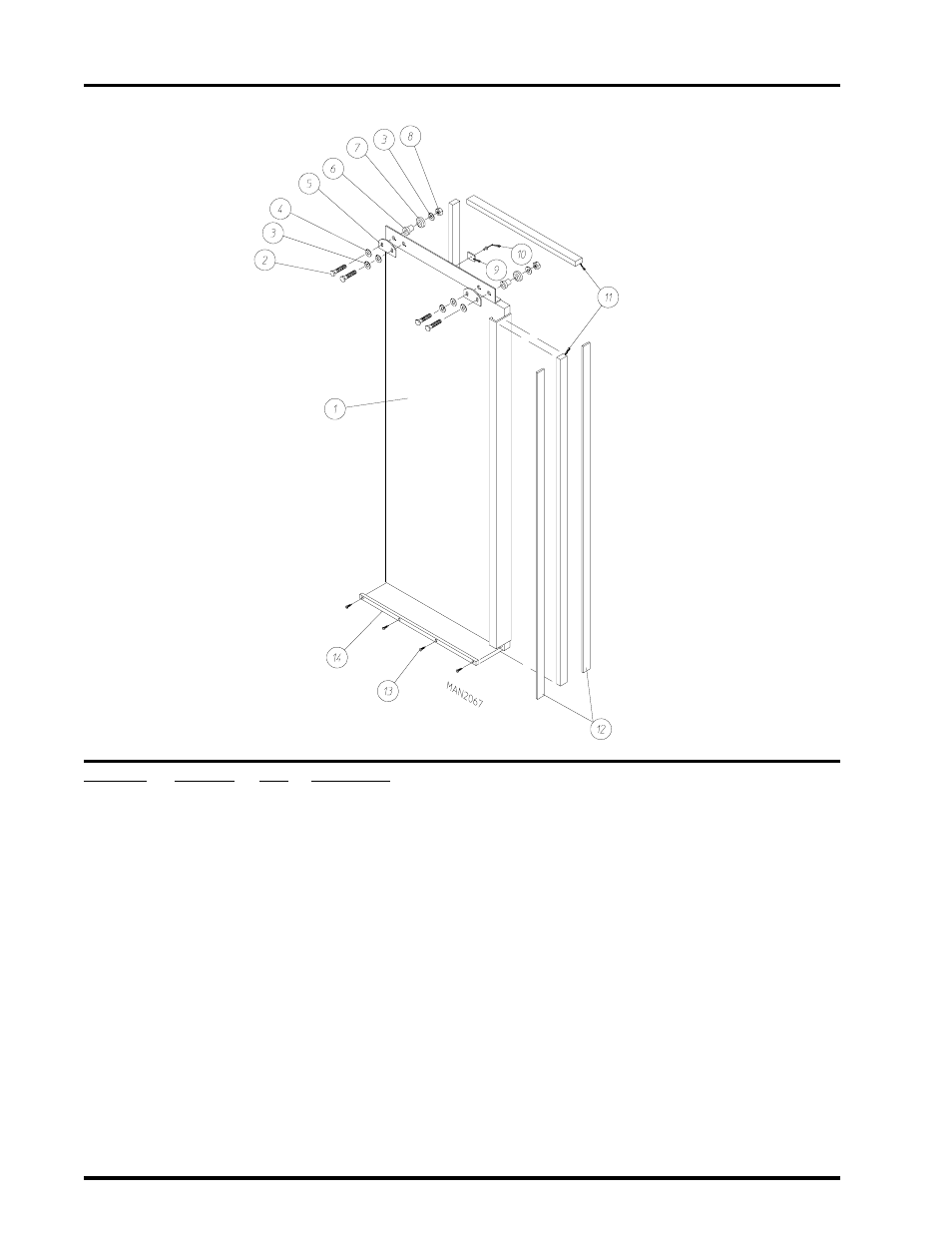 Left manual load door assembly, For models mfd. prior to november 1, 1995 | ADC AD-310 User Manual | Page 18 / 108