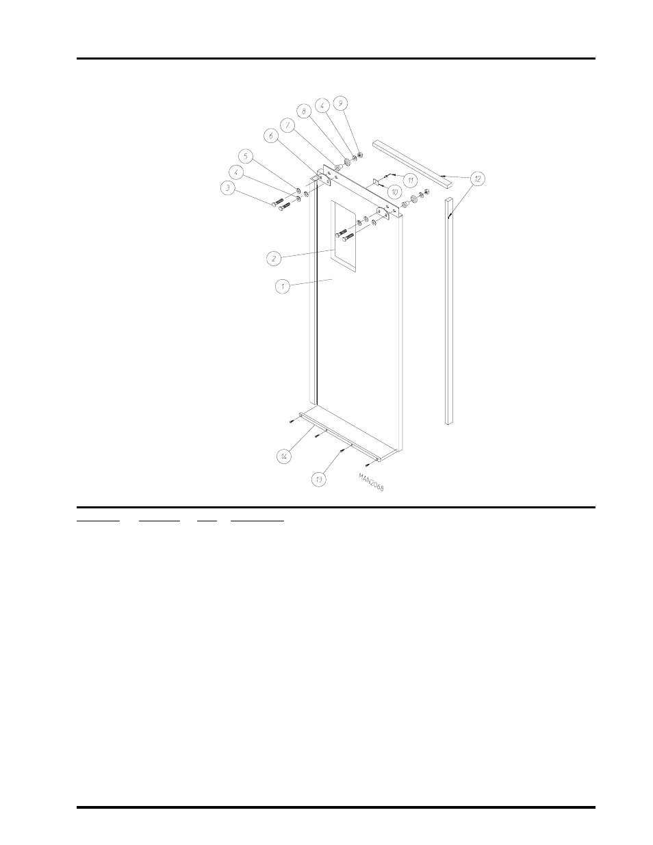 Right manual load door assembly, For models mfd. prior to november 1, 1995 | ADC AD-310 User Manual | Page 19 / 108