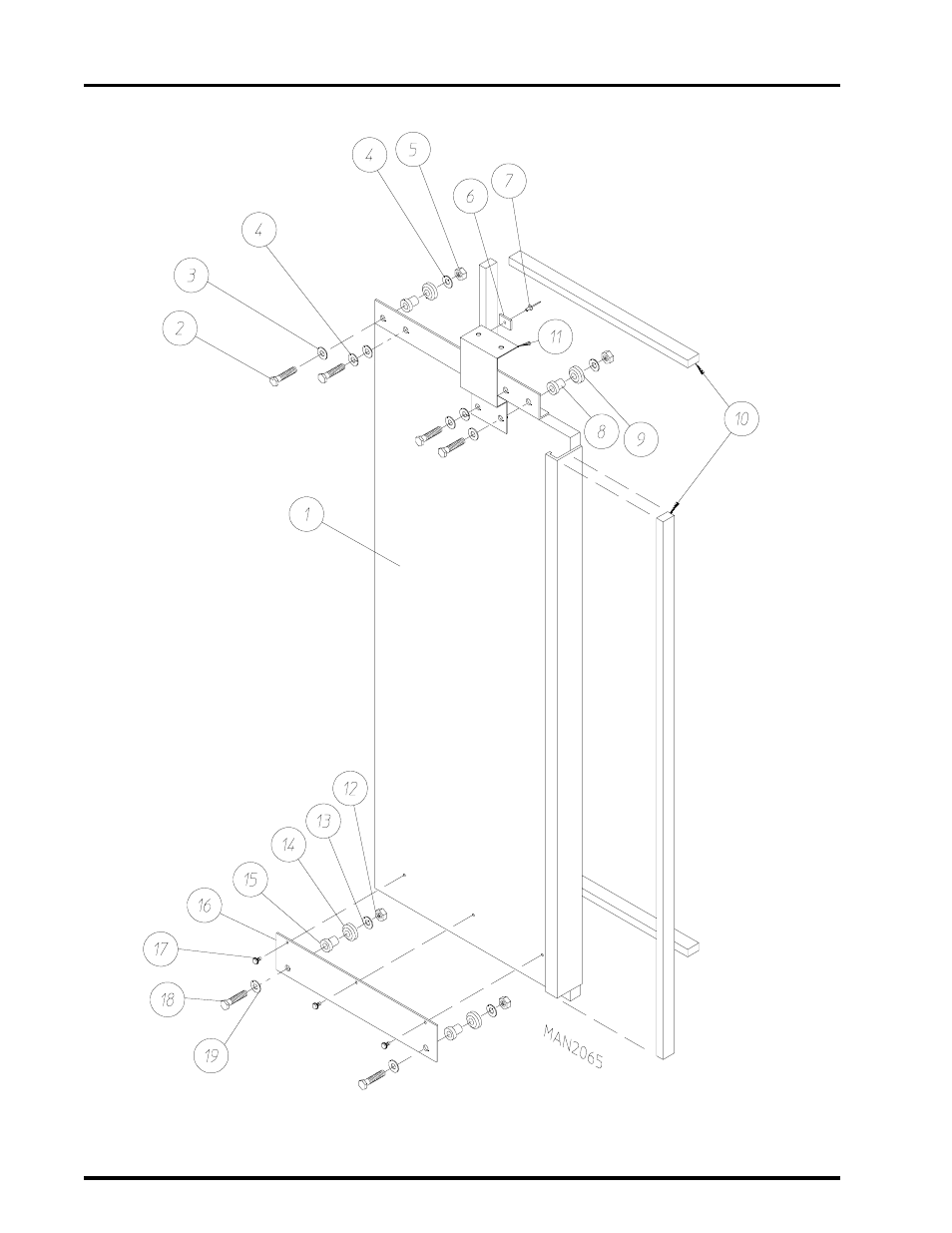 Left automatic load door assembly , 19 | ADC AD-310 User Manual | Page 20 / 108