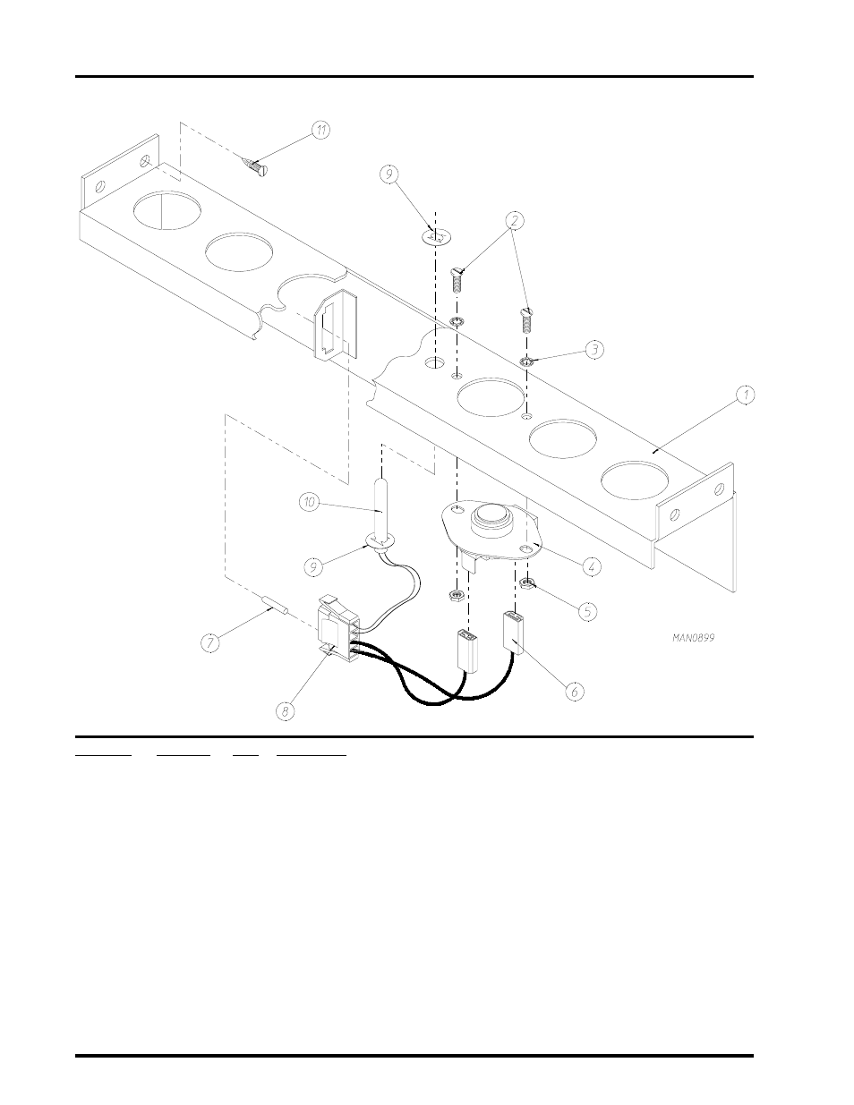 Temperature sensor bracket assembly, Temperature sensor bracket | ADC AD-310 User Manual | Page 52 / 108