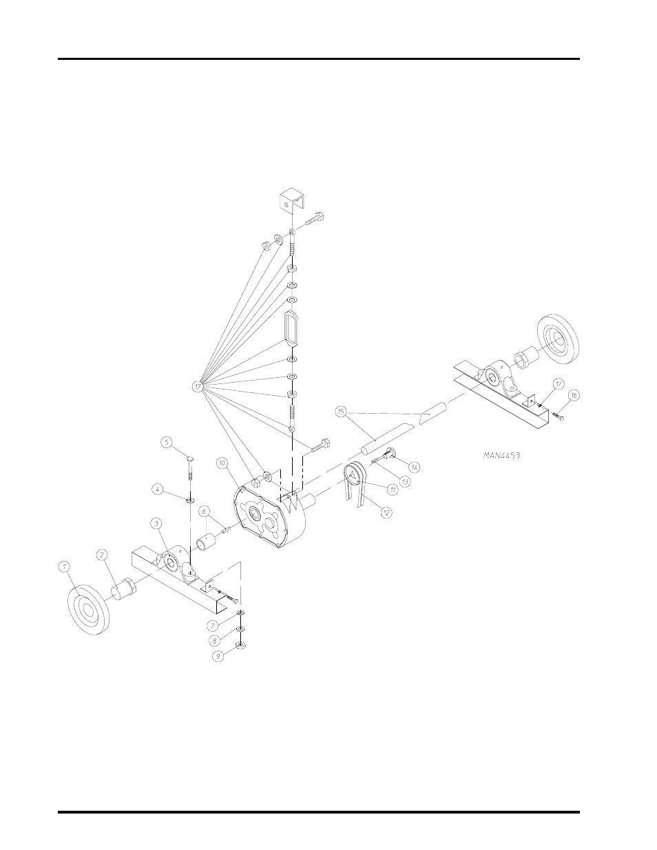 Tumbler drive shaft assembly, For models mfd. prior to april 20, 1999 , 55 | ADC AD-310 User Manual | Page 56 / 108