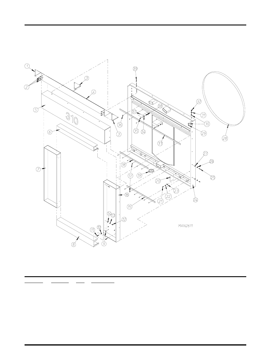 Front panel assembly, Automatic door , 5 | ADC AD-310 User Manual | Page 6 / 108