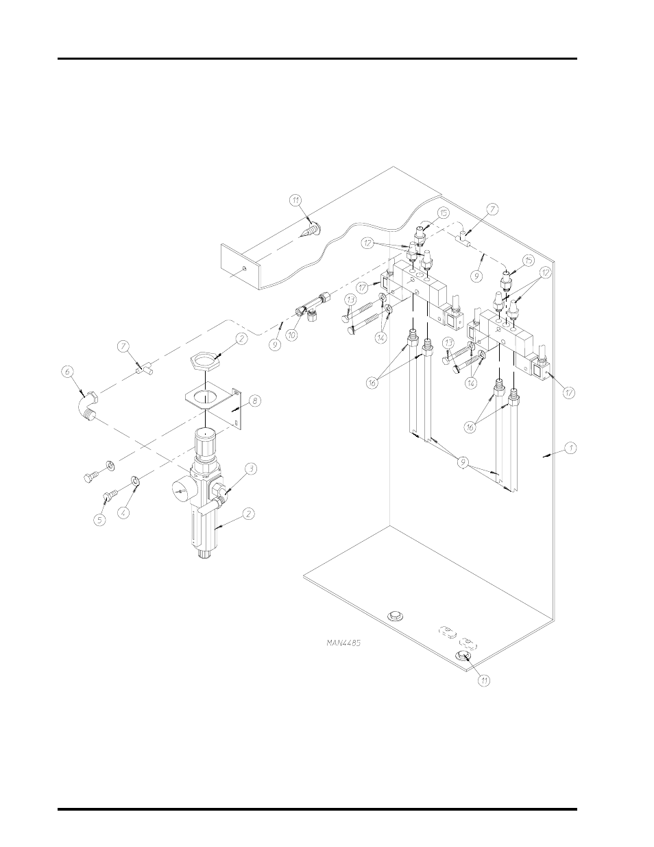 Pneumatic panel assembly | ADC AD-310 User Manual | Page 90 / 108