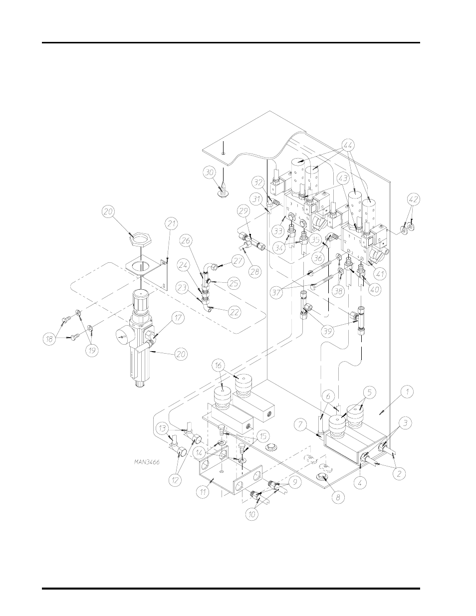 Pneumatic panel assembly | ADC AD-310 User Manual | Page 92 / 108