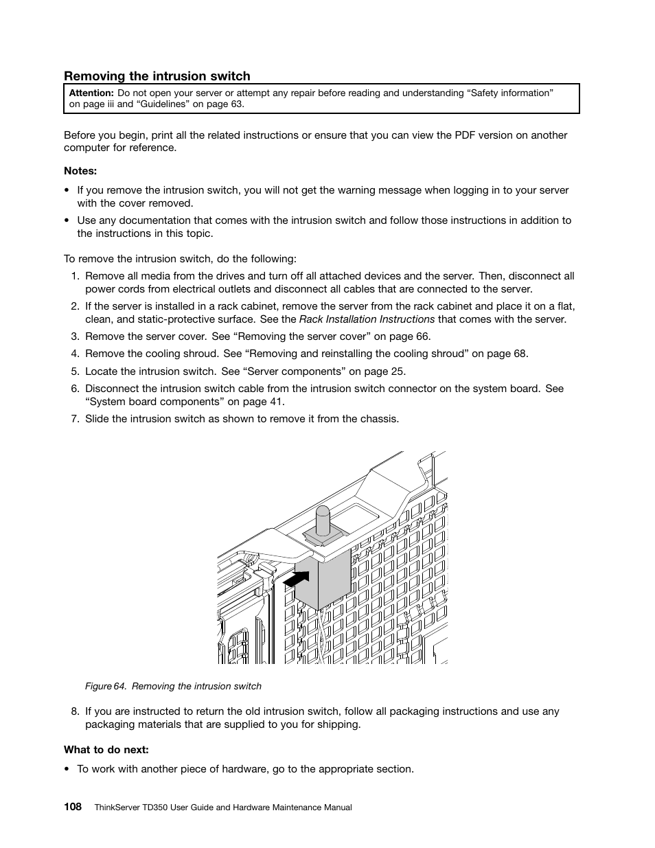 Lenovo ThinkServer TD350 User Manual | Page 122 / 204