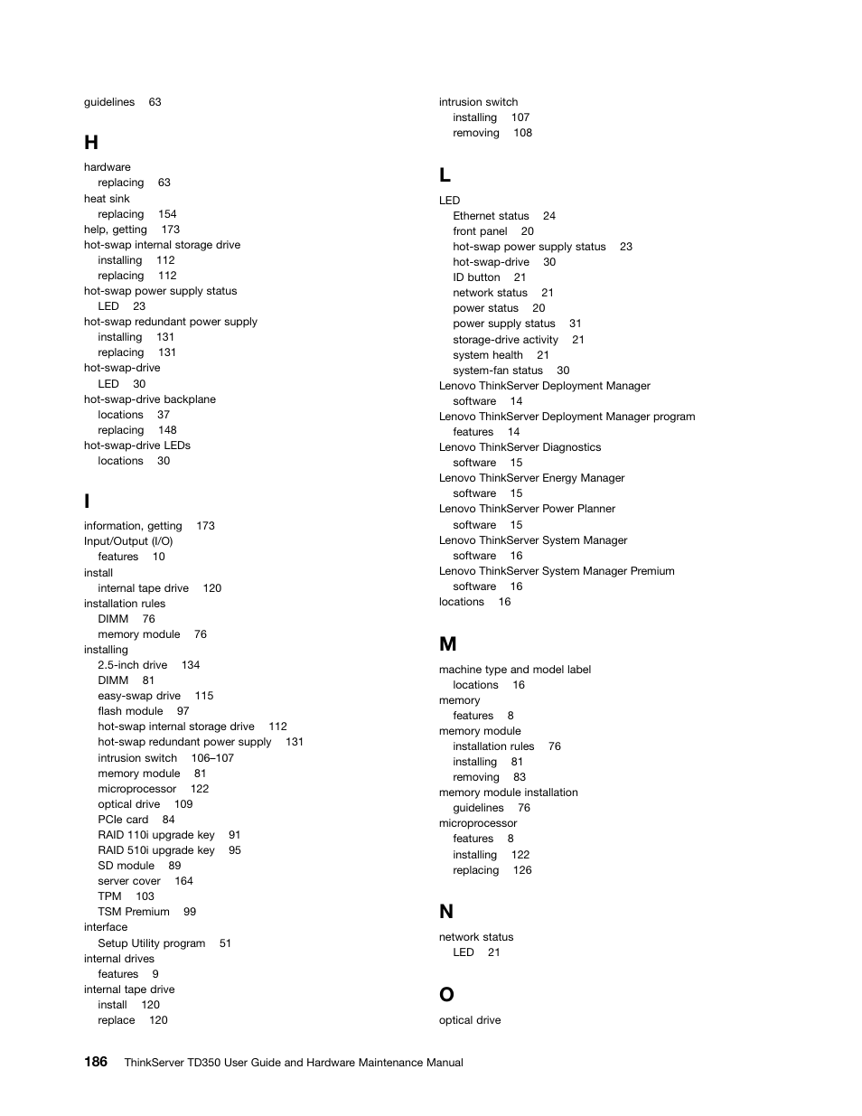 Lenovo ThinkServer TD350 User Manual | Page 200 / 204