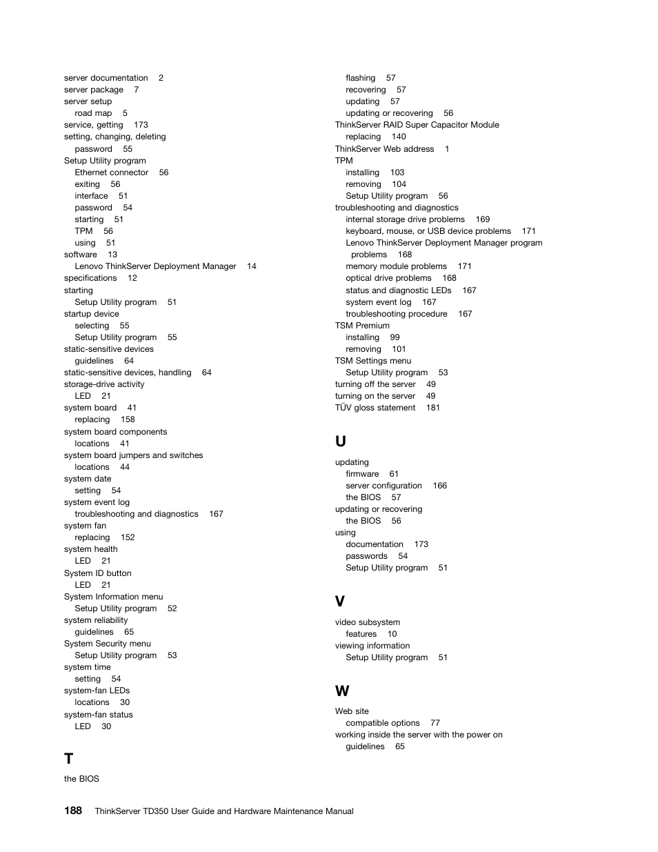 Lenovo ThinkServer TD350 User Manual | Page 202 / 204