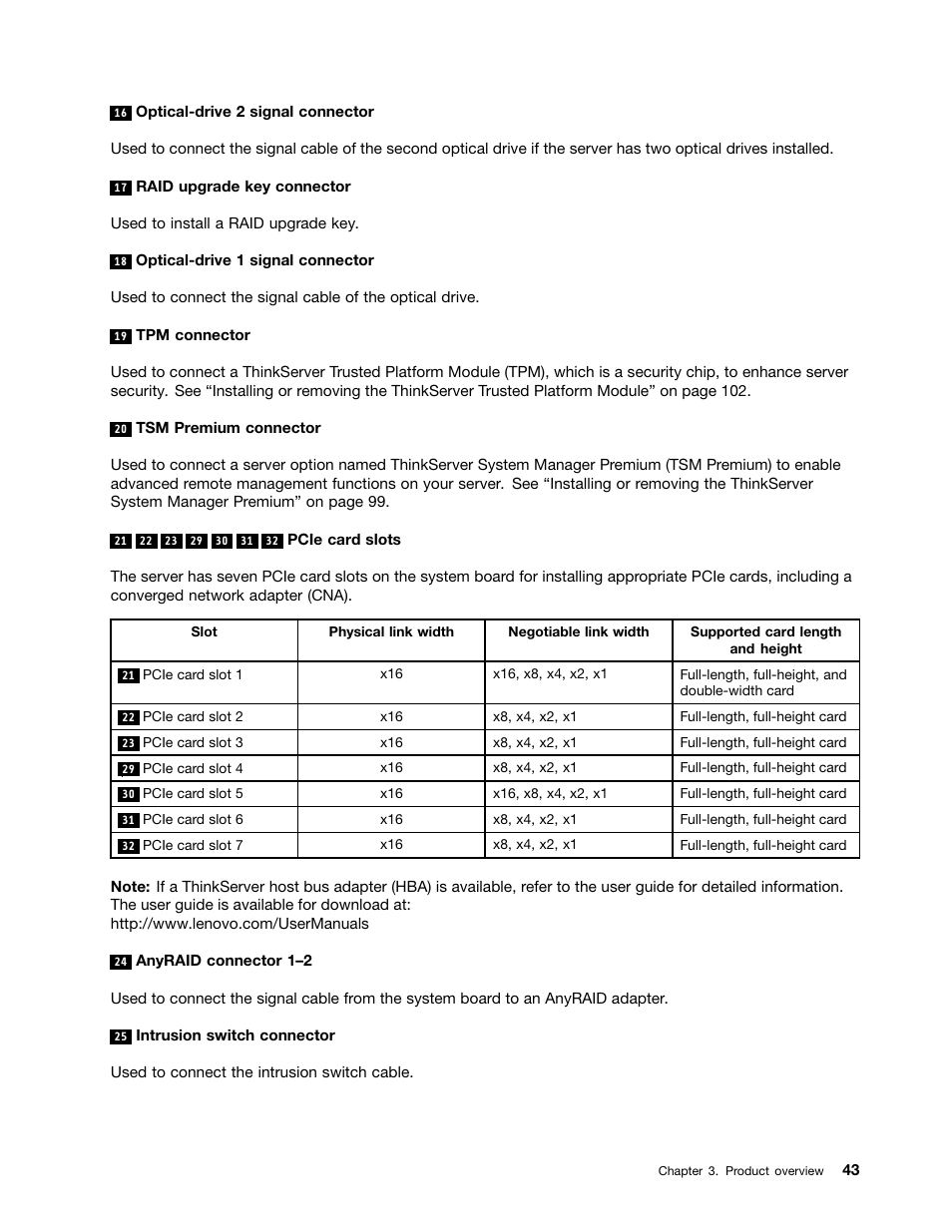 Lenovo ThinkServer TD350 User Manual | Page 57 / 204
