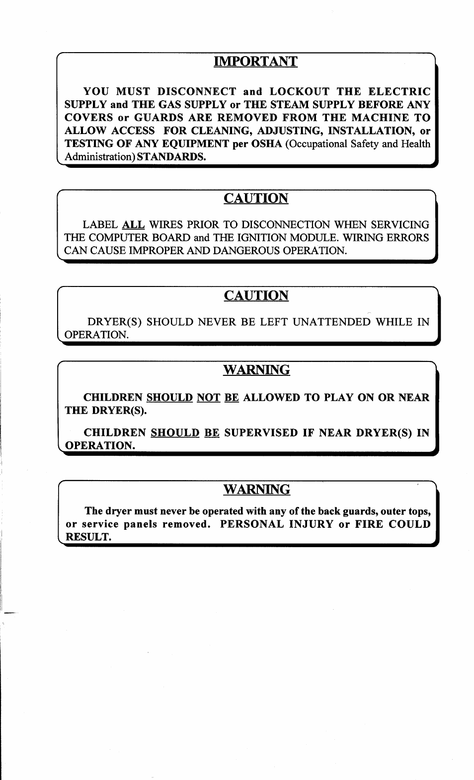 Important, Caution, Warning | ADC AD-78 User Manual | Page 3 / 75