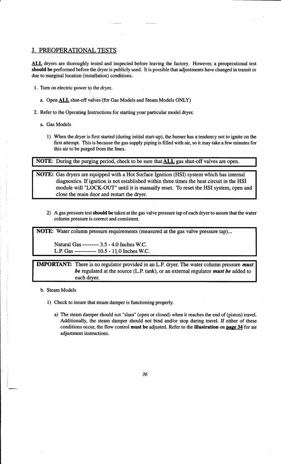 J. preoperational tests, J. preoperationaltests | ADC AD-78 User Manual | Page 40 / 75