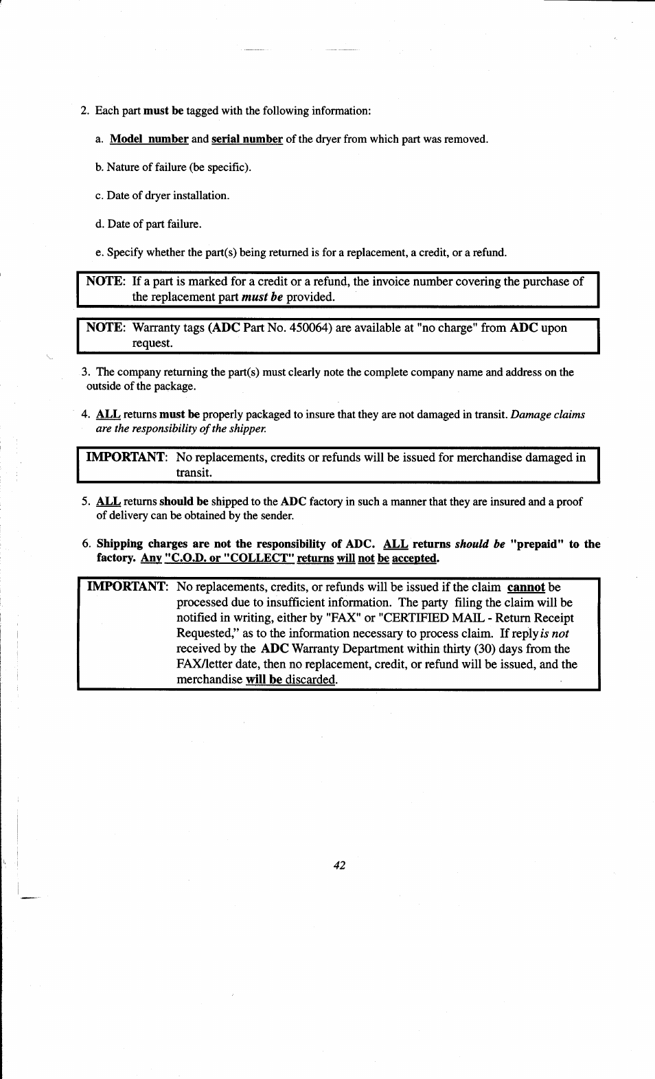 ADC AD-78 User Manual | Page 47 / 75