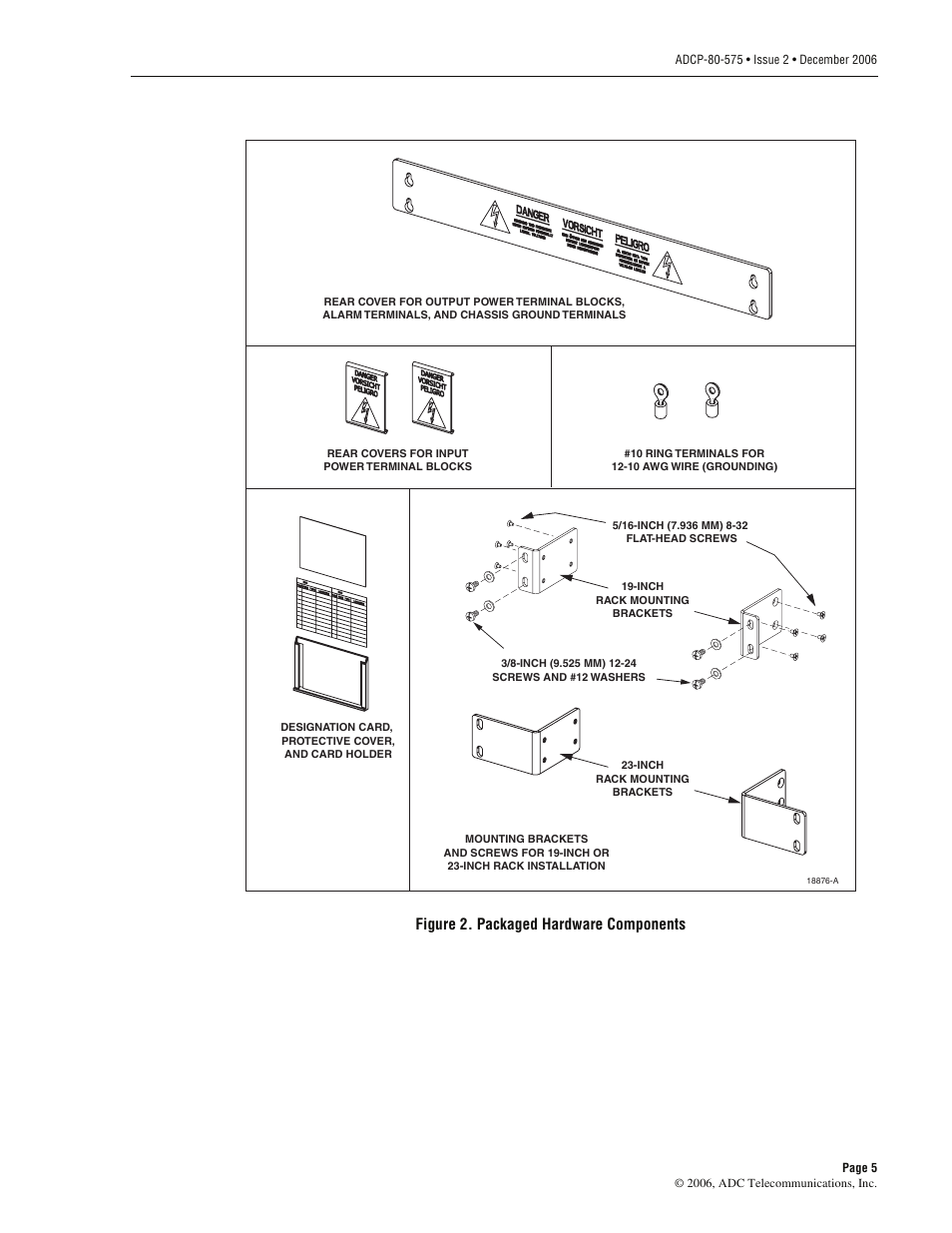 Figure 2. packaged hardware components | ADC PowerWorx Power Distribution User Manual | Page 11 / 40