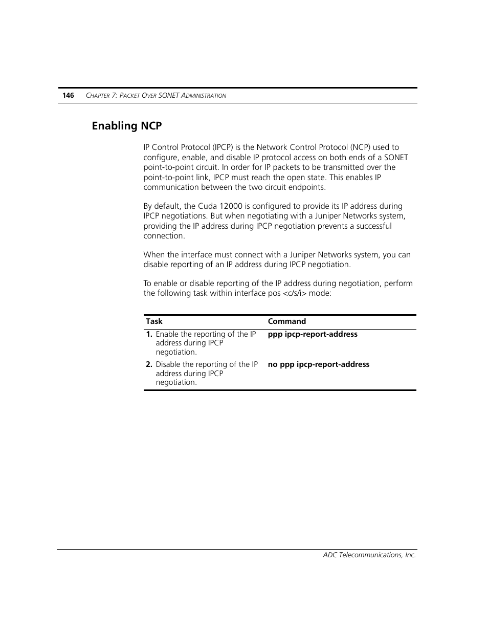 Enabling ncp | ADC CUDA 3 User Manual | Page 148 / 620