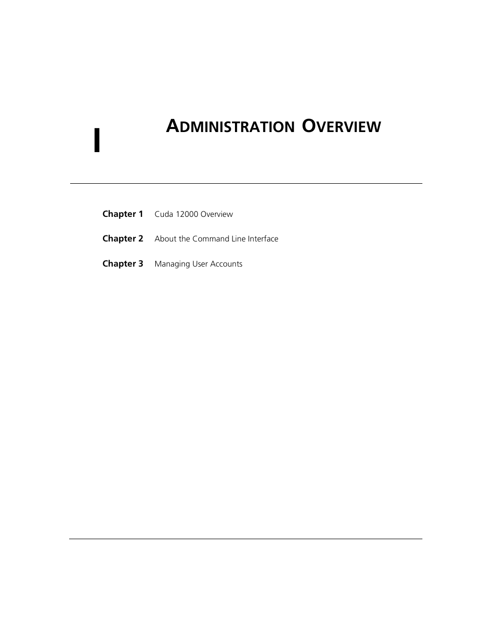 Dministration, Verview | ADC CUDA 3 User Manual | Page 25 / 620