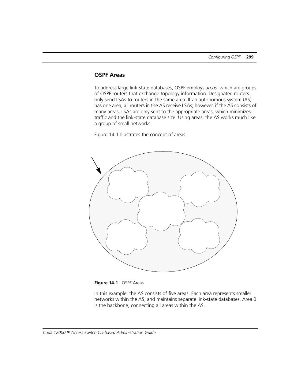 Ospf areas | ADC CUDA 3 User Manual | Page 301 / 620