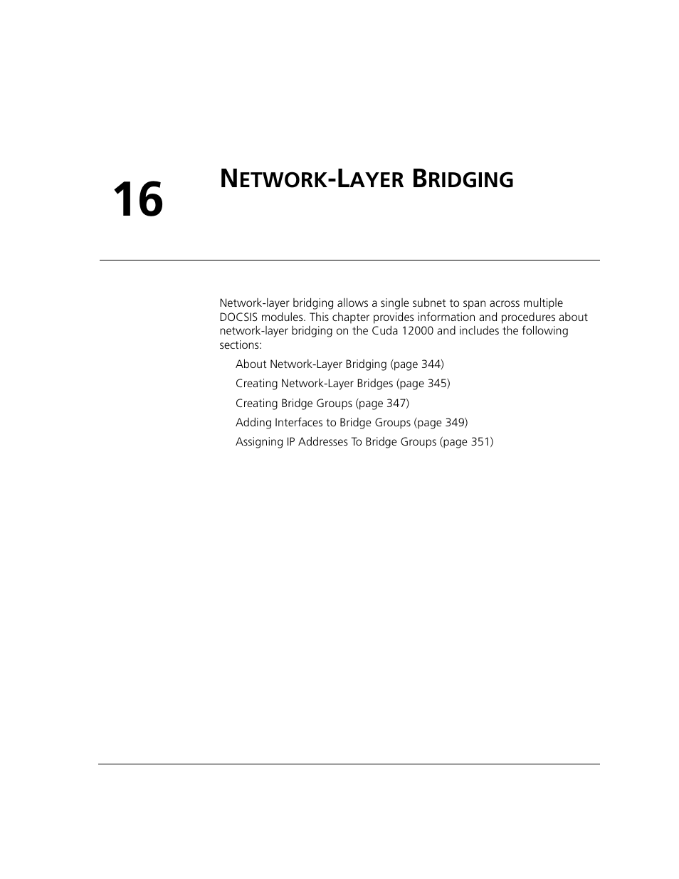 Network-layer bridging, Etwork, Ayer | Ridging, Chapter 16 | ADC CUDA 3 User Manual | Page 345 / 620