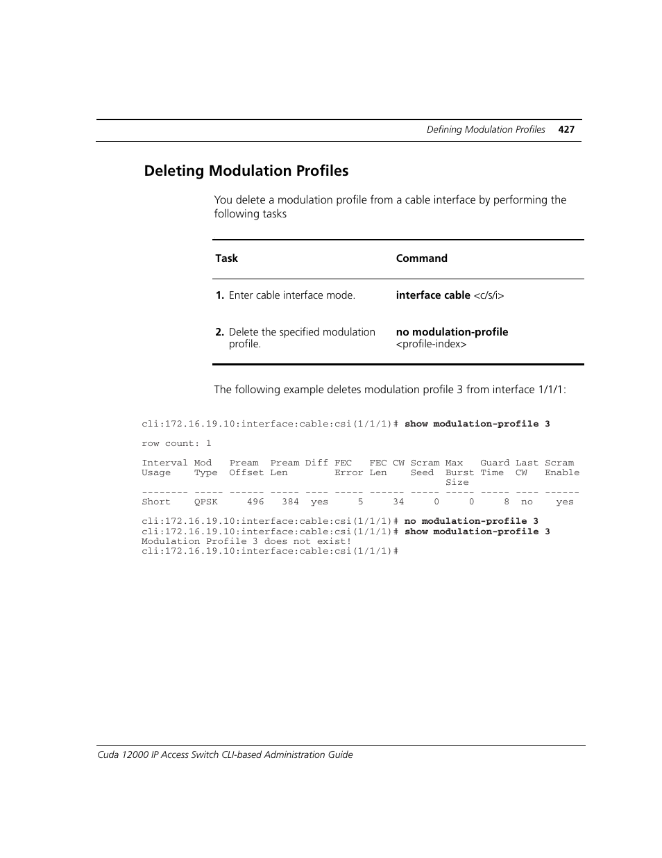 Deleting modulation profiles | ADC CUDA 3 User Manual | Page 429 / 620