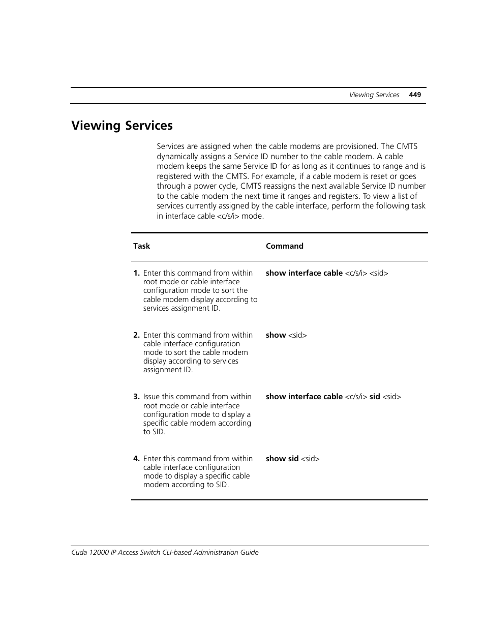 Viewing services | ADC CUDA 3 User Manual | Page 451 / 620