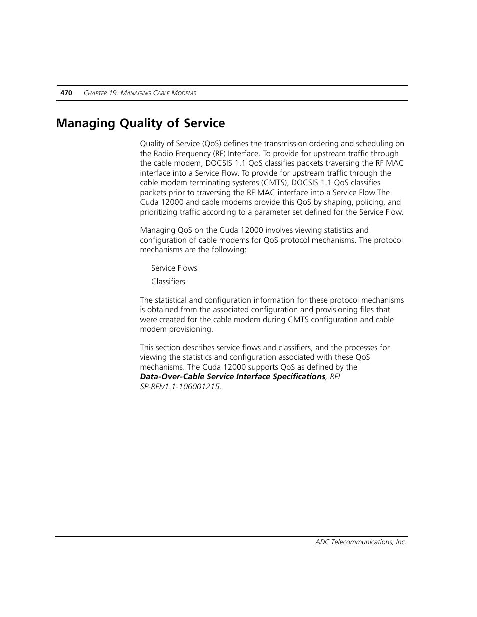Managing quality of service | ADC CUDA 3 User Manual | Page 472 / 620