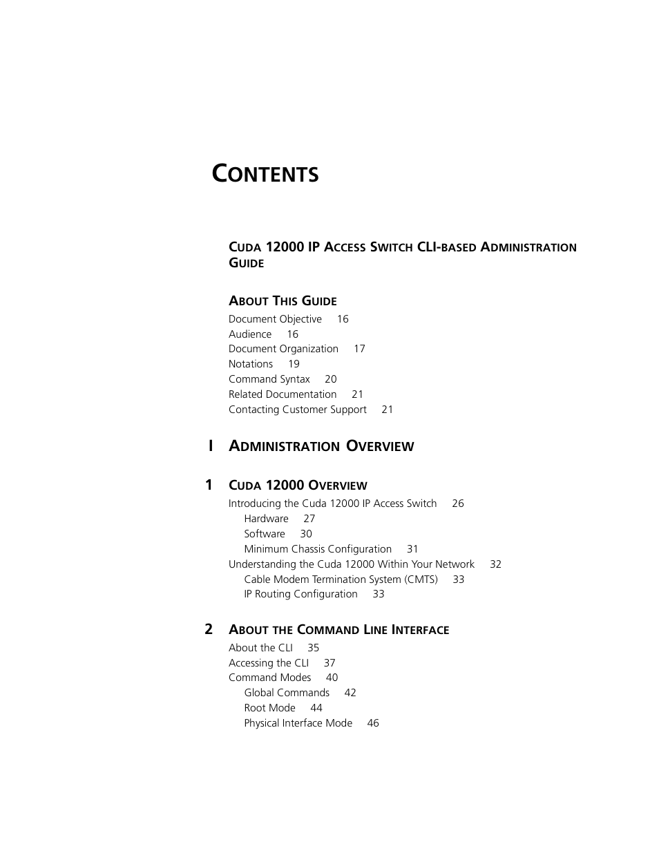 Ontents | ADC CUDA 3 User Manual | Page 5 / 620