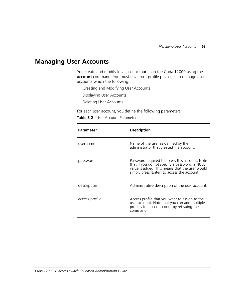 Managing user accounts | ADC CUDA 3 User Manual | Page 65 / 620