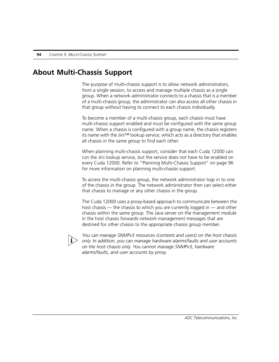 About multi-chassis support | ADC CUDA 3 User Manual | Page 96 / 620