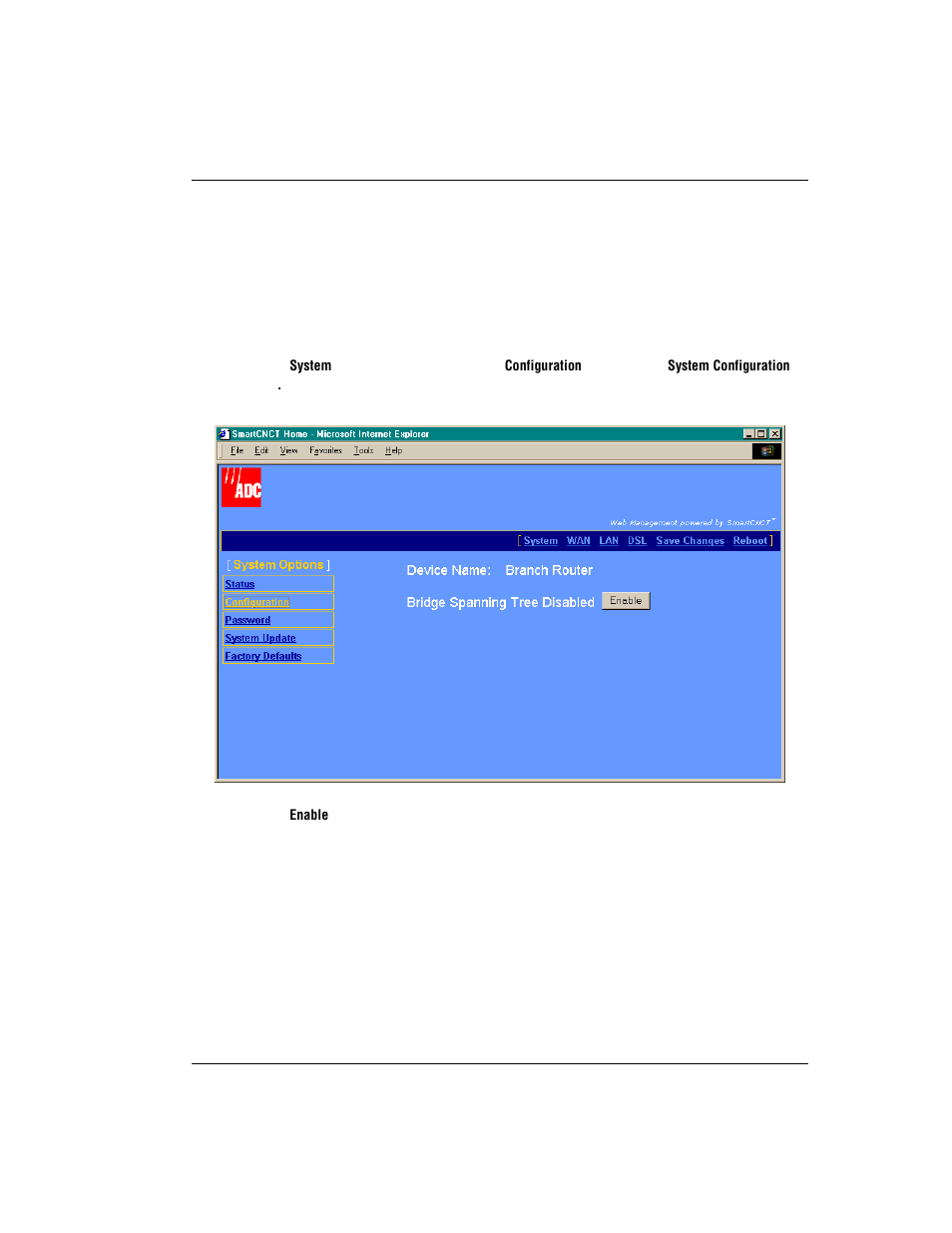 Set spanning tree | ADC MM701F User Manual | Page 25 / 94