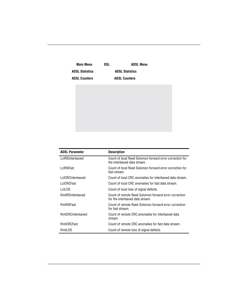 Viewing error counters | ADC MM701F User Manual | Page 63 / 94